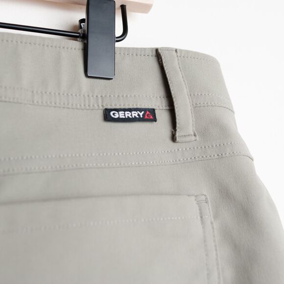 Gerry Venture Commuter Tech Pants Mens 36X34 Green Comfort Stretch Active Hiking - Picture 2 of 13